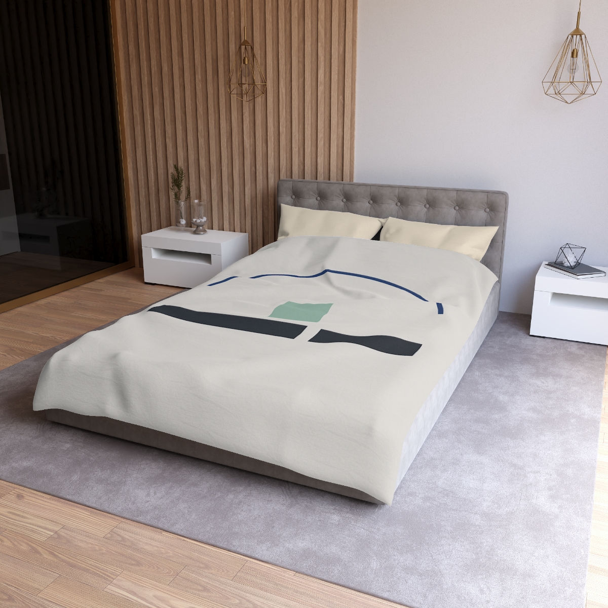 Arc Bridge Over Split Bars personalized bedding duvets