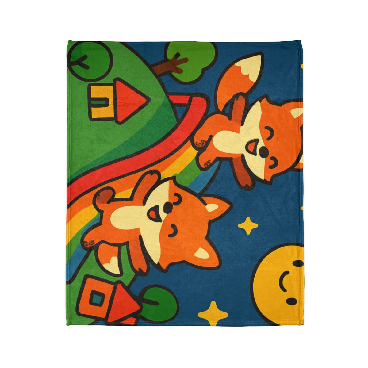 Planet Playground Of The Friendly Foxes unique gift blanketscustom blankets