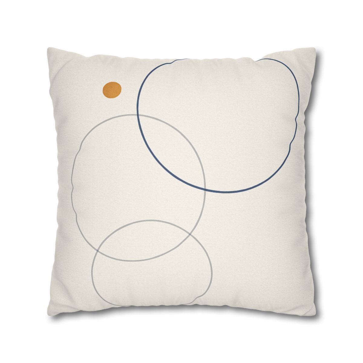 Balanced Cluster Of Three Rings soft cotton pillow cases