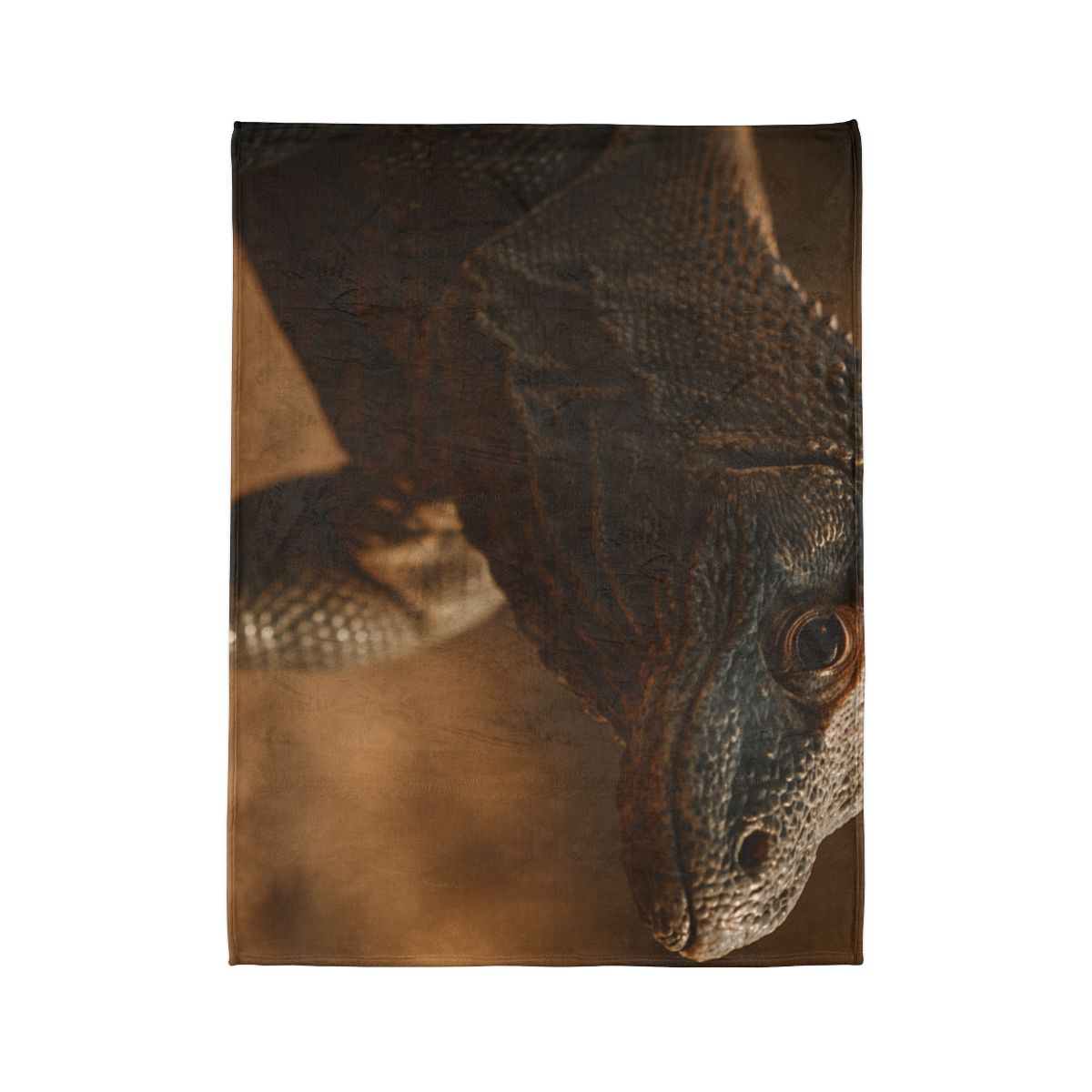 Ancient Sentinel Komodo Dragon soft fleece blankets