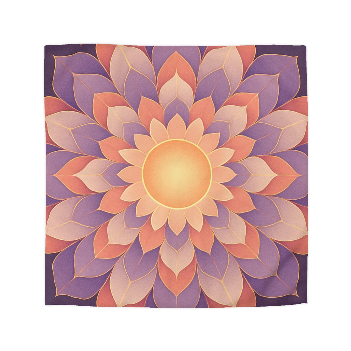 Petal Halo Mandala Drift soft comforter duvets