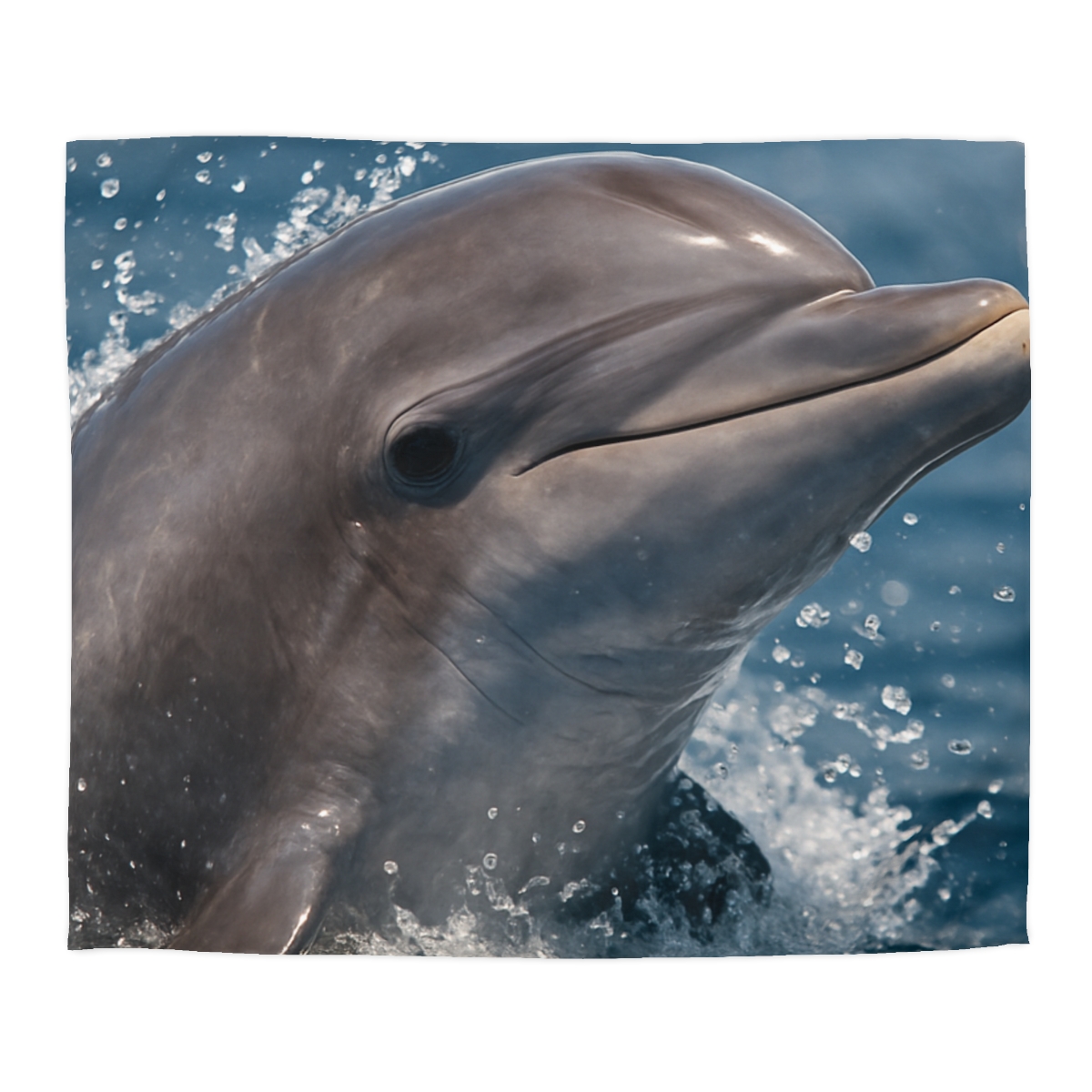 Mirrorflash Common Bottlenose Dolphin designer printed duvets