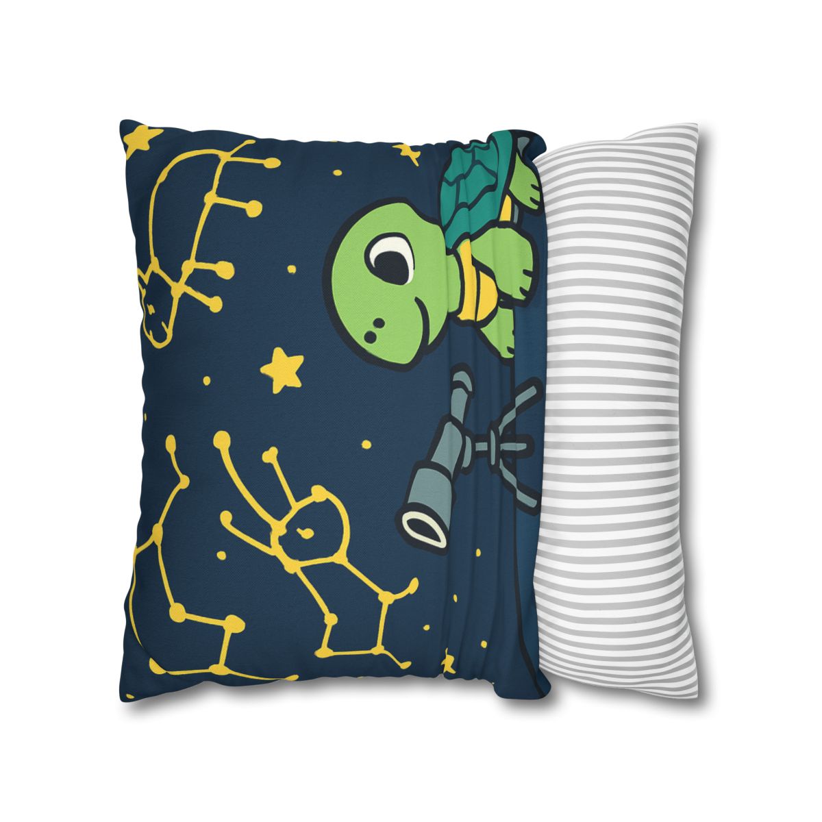 Stargazing Space Turtle trendy patterned pillow cases