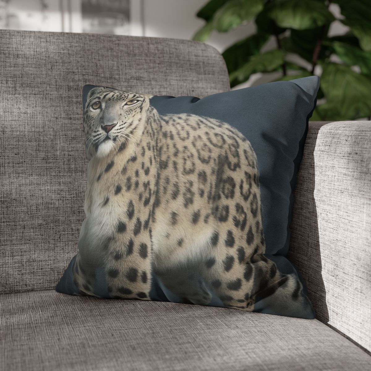 Aurora Gaze Snow Leopard trendy patterned pillow cases