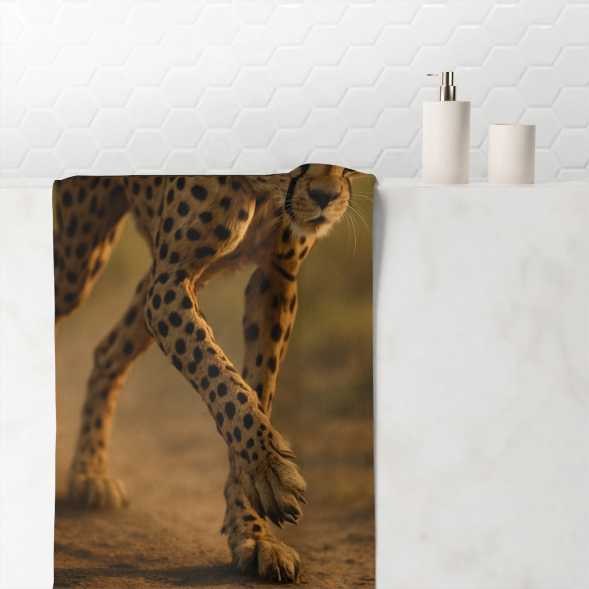 Cheetah Wind Runner soft cotton towels