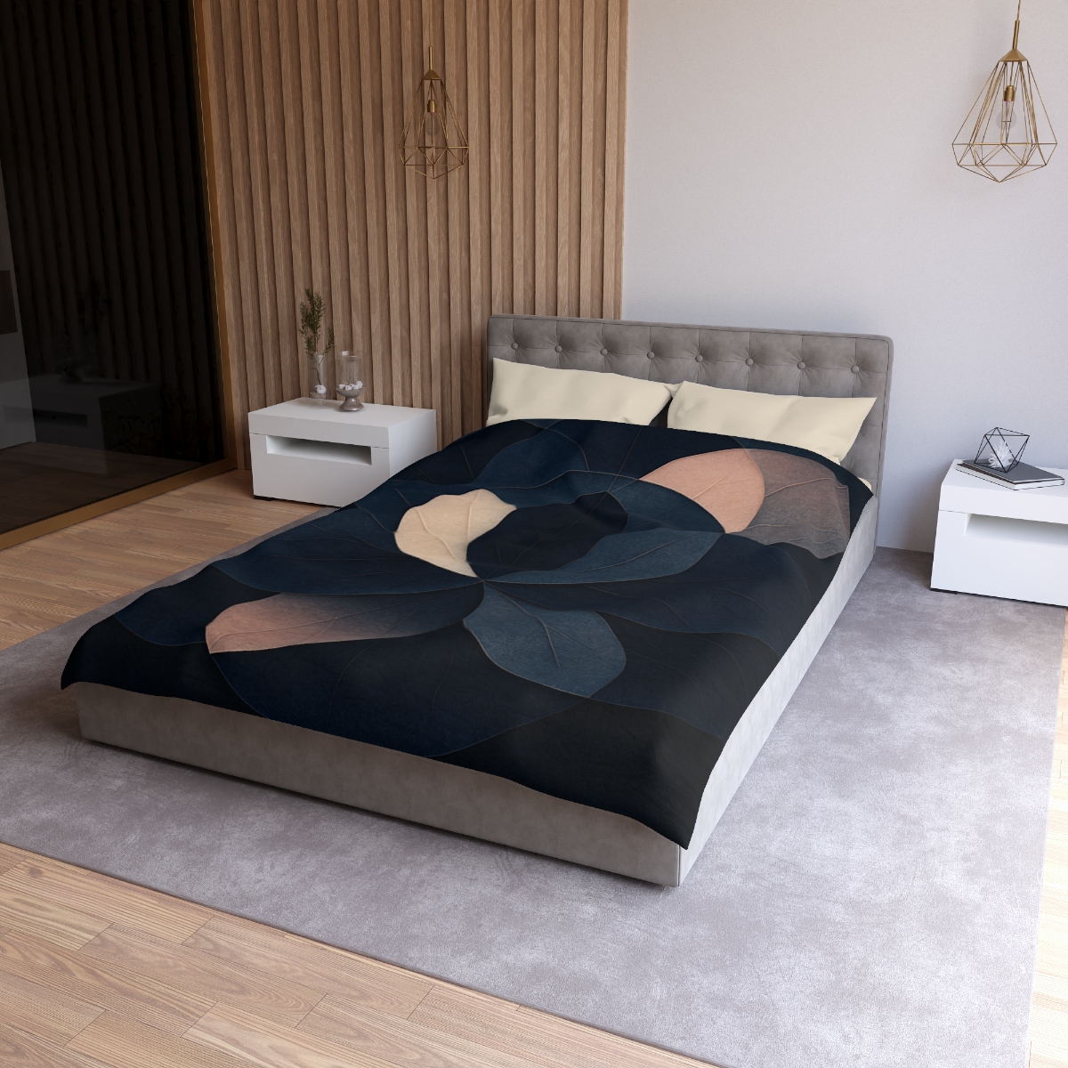 Petal Eclipse Overlays custom duvets