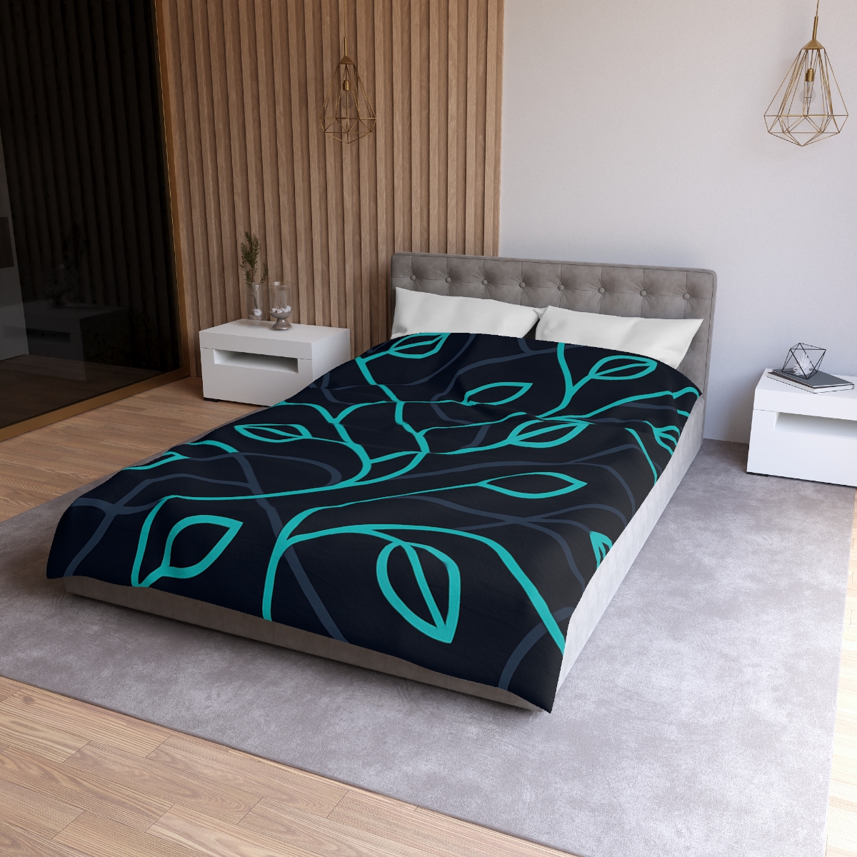 Vine Filament Circuit personalized bedding duvets
