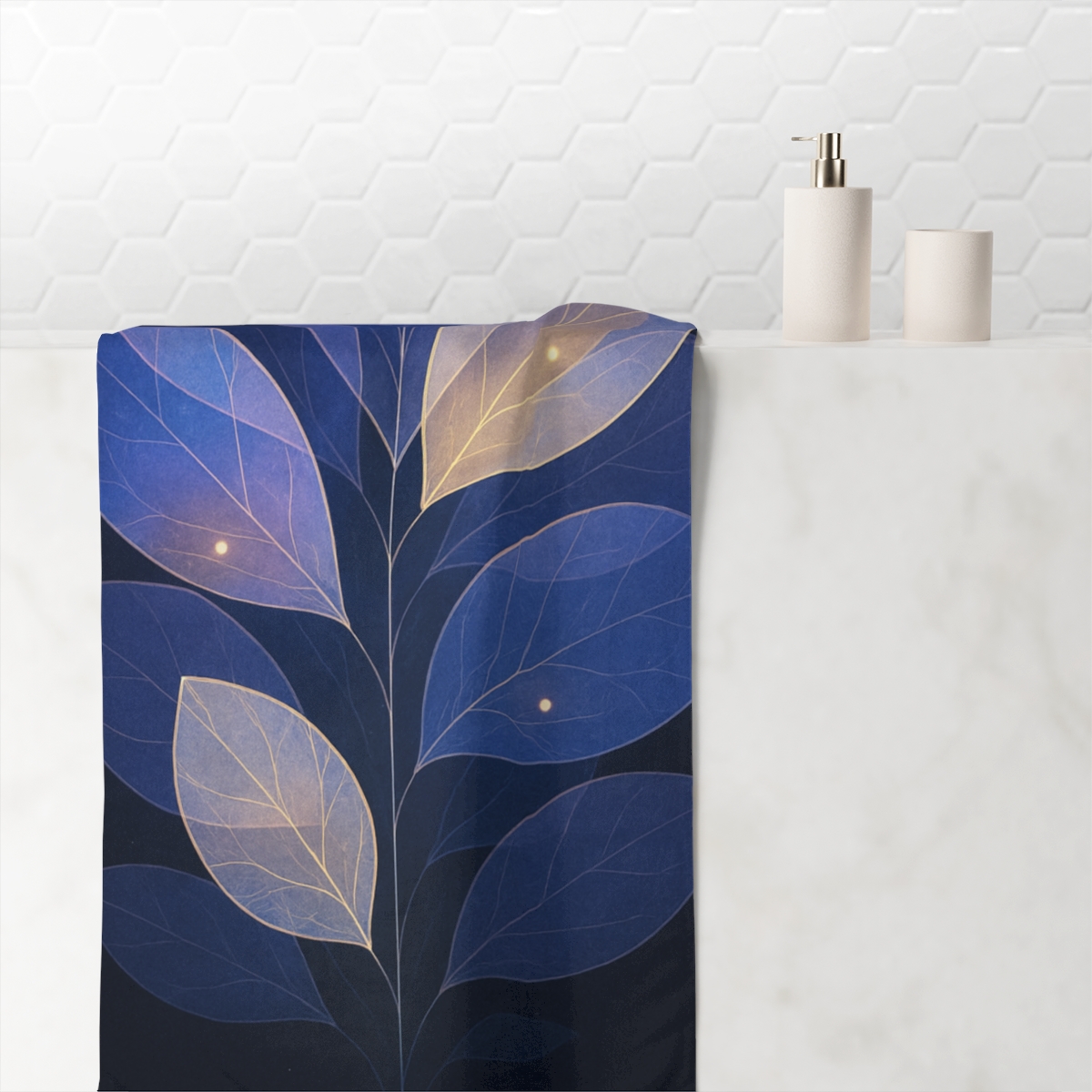 Petal Prism Overlap personalized bath towels