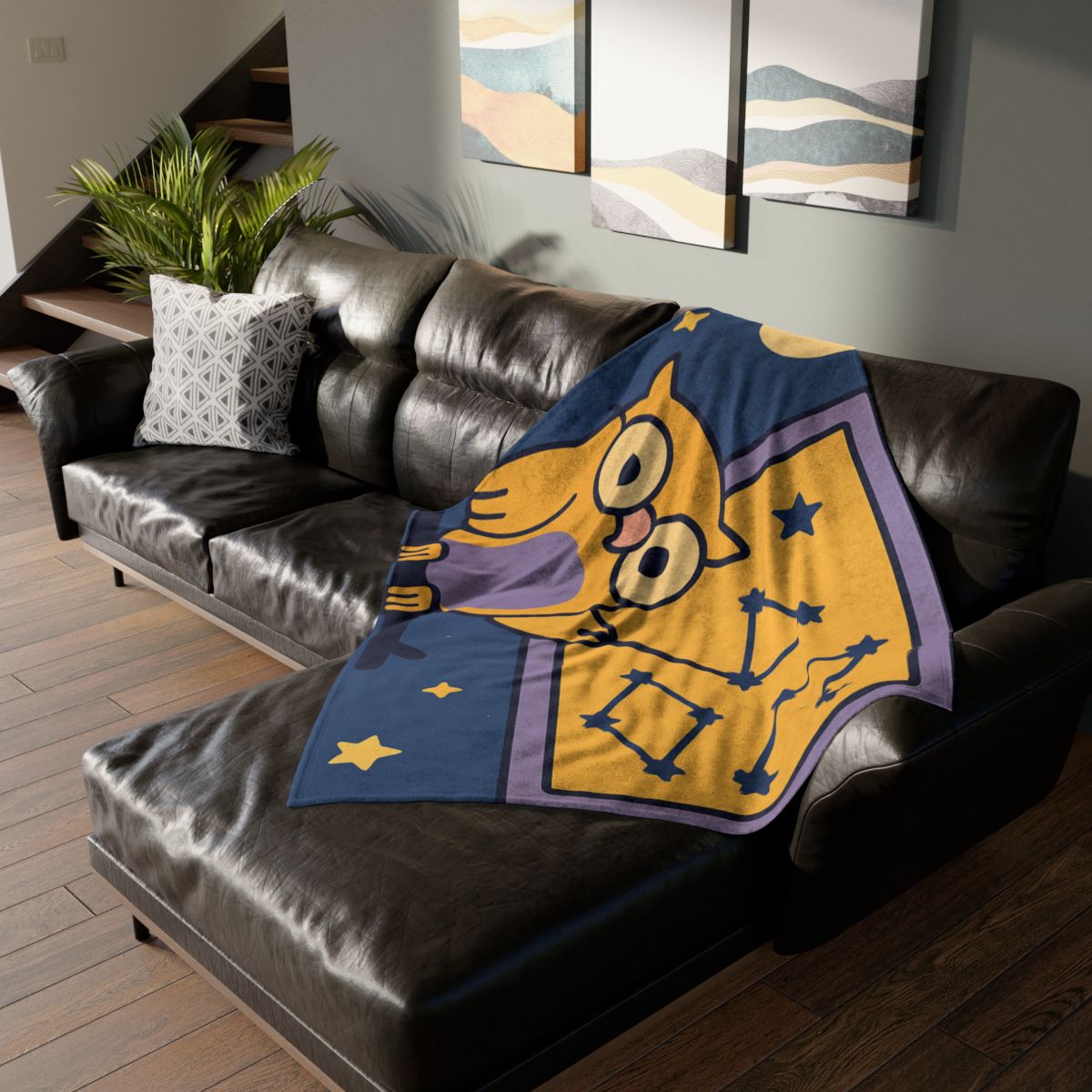 Moonlit Owl Classroom personalized cozy blankets