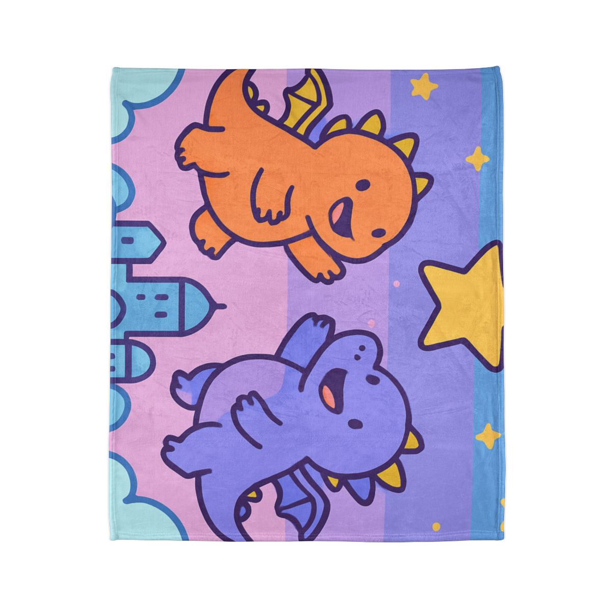 Starlight Cloud City Dragons trendy patterned blankets