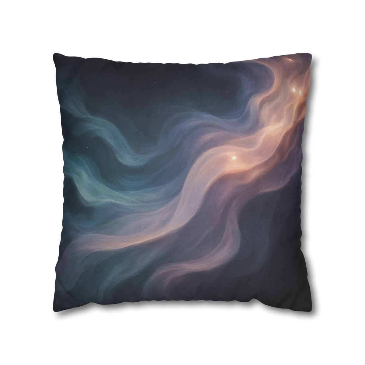 Prismatic Nebula Silk Drift personalized pillow covers