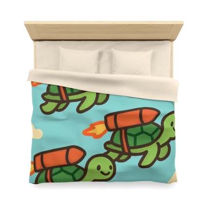 Rocket Powered Turtles soft comforter duvets