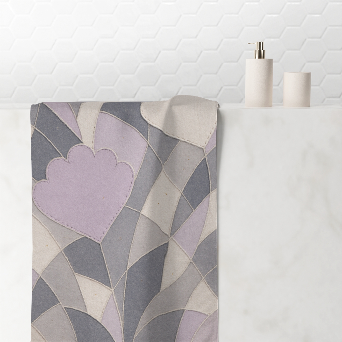 Petal Fragment Collage comfortable face towels