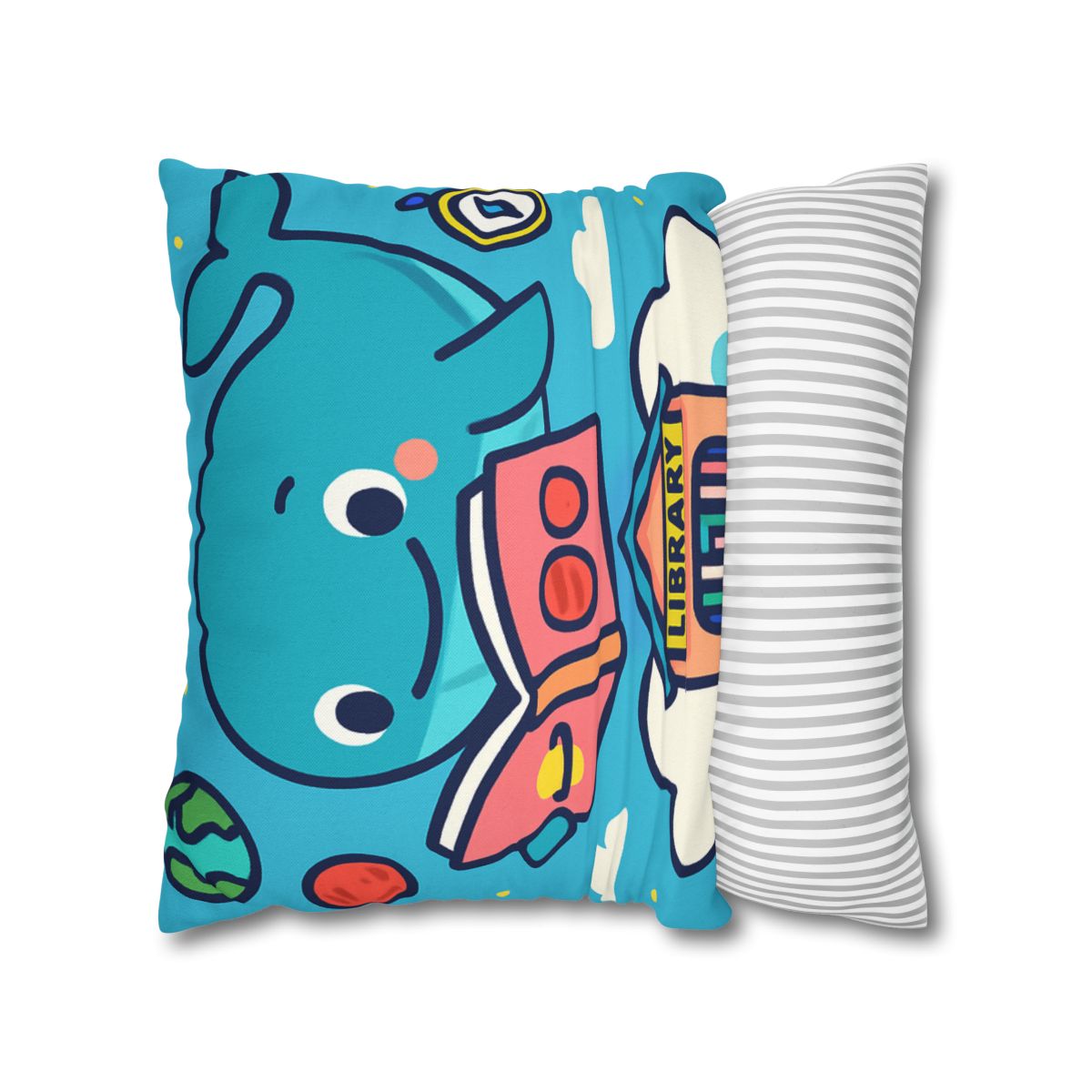 Nebula Library Sky Whale Reading Time soft cotton pillow cases