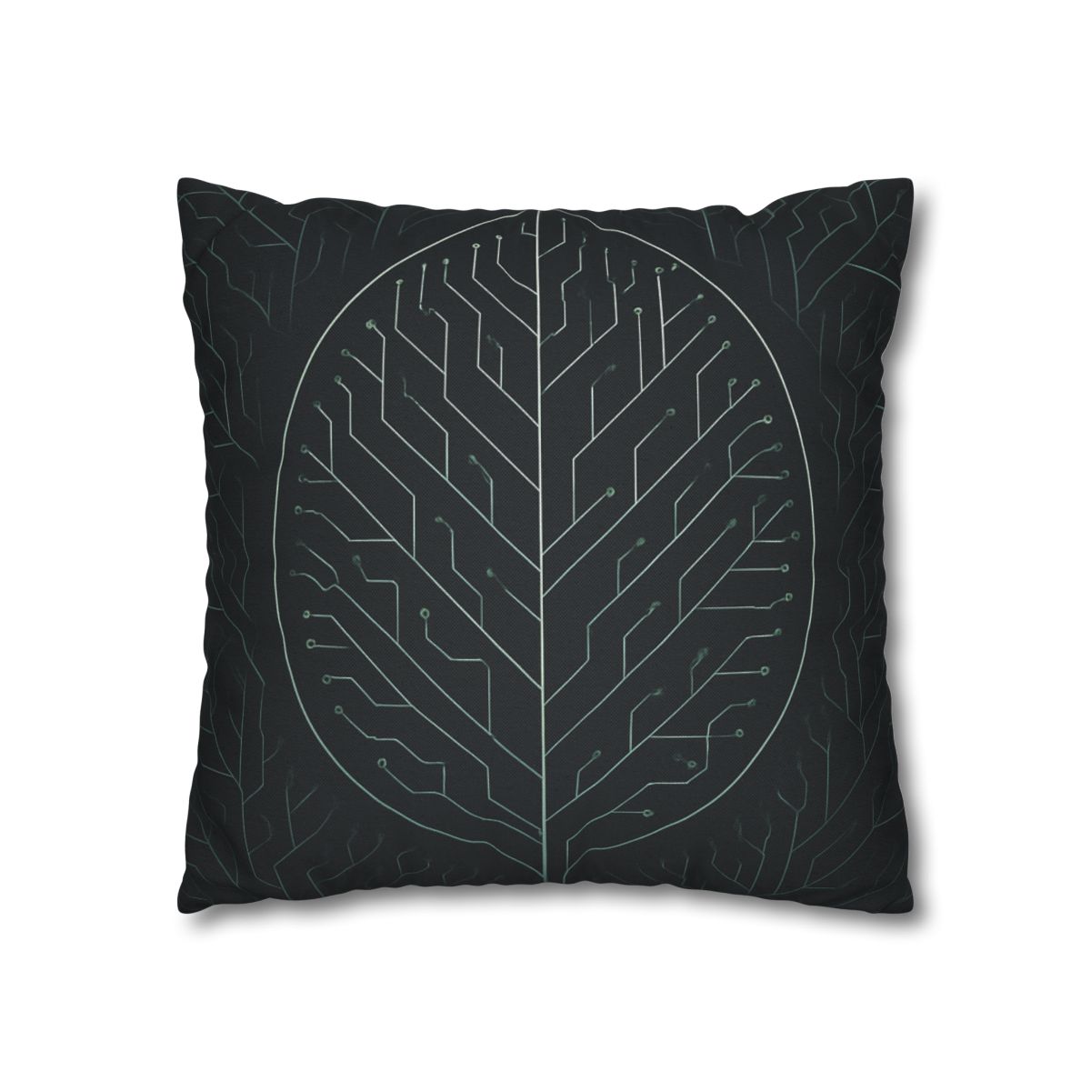 Leaf Vein Circuitry custom pillow cases
