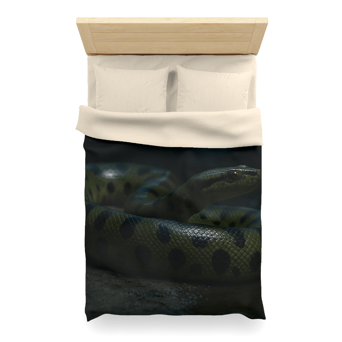 Moonlit Coil Green Anaconda trendy bedroom duvets