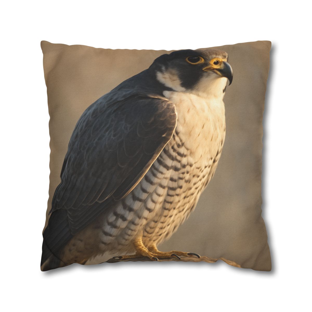 Silver Dusk Peregrine Falcon designer print pillow cases