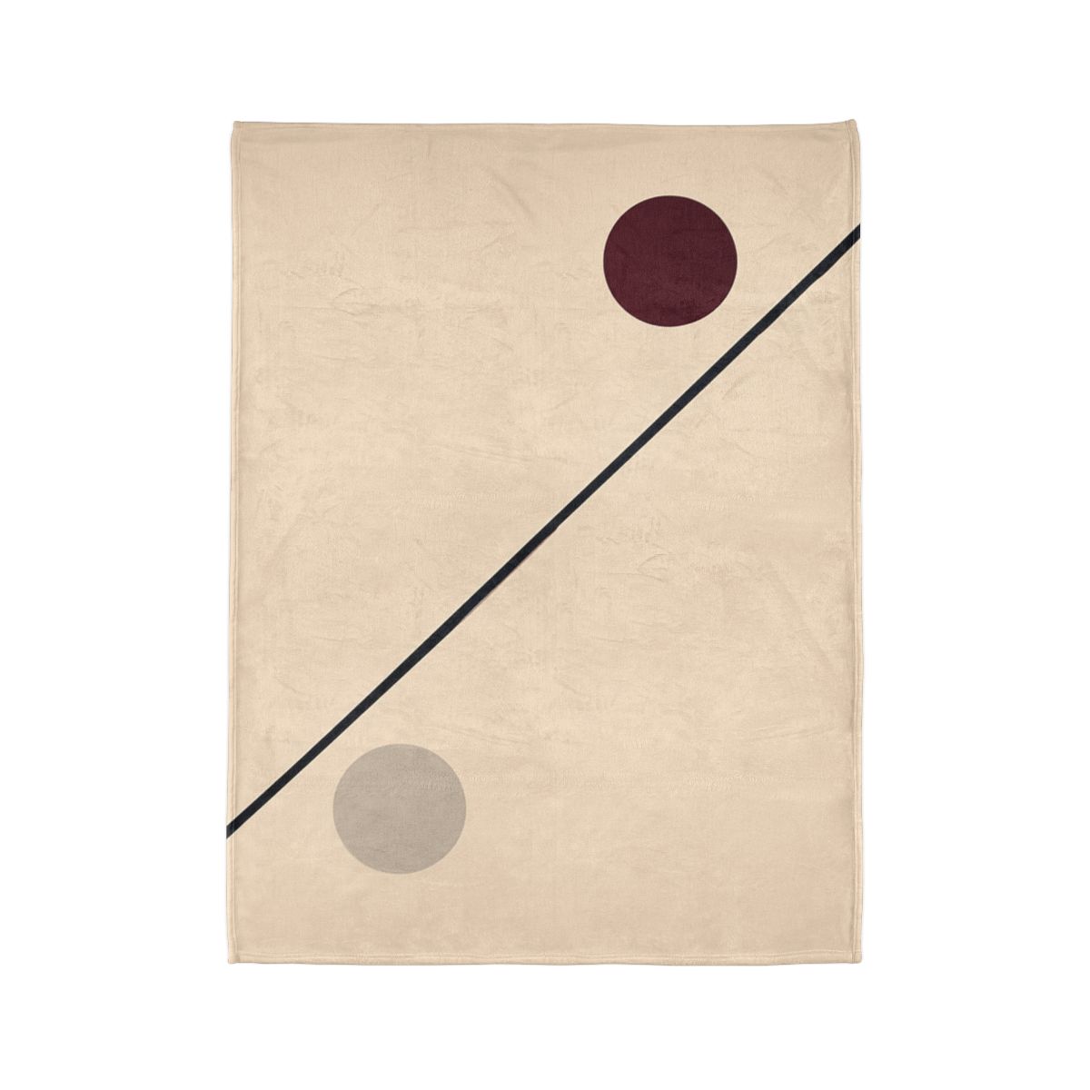 Diagonal Line And Twin Circles soft fleece blankets