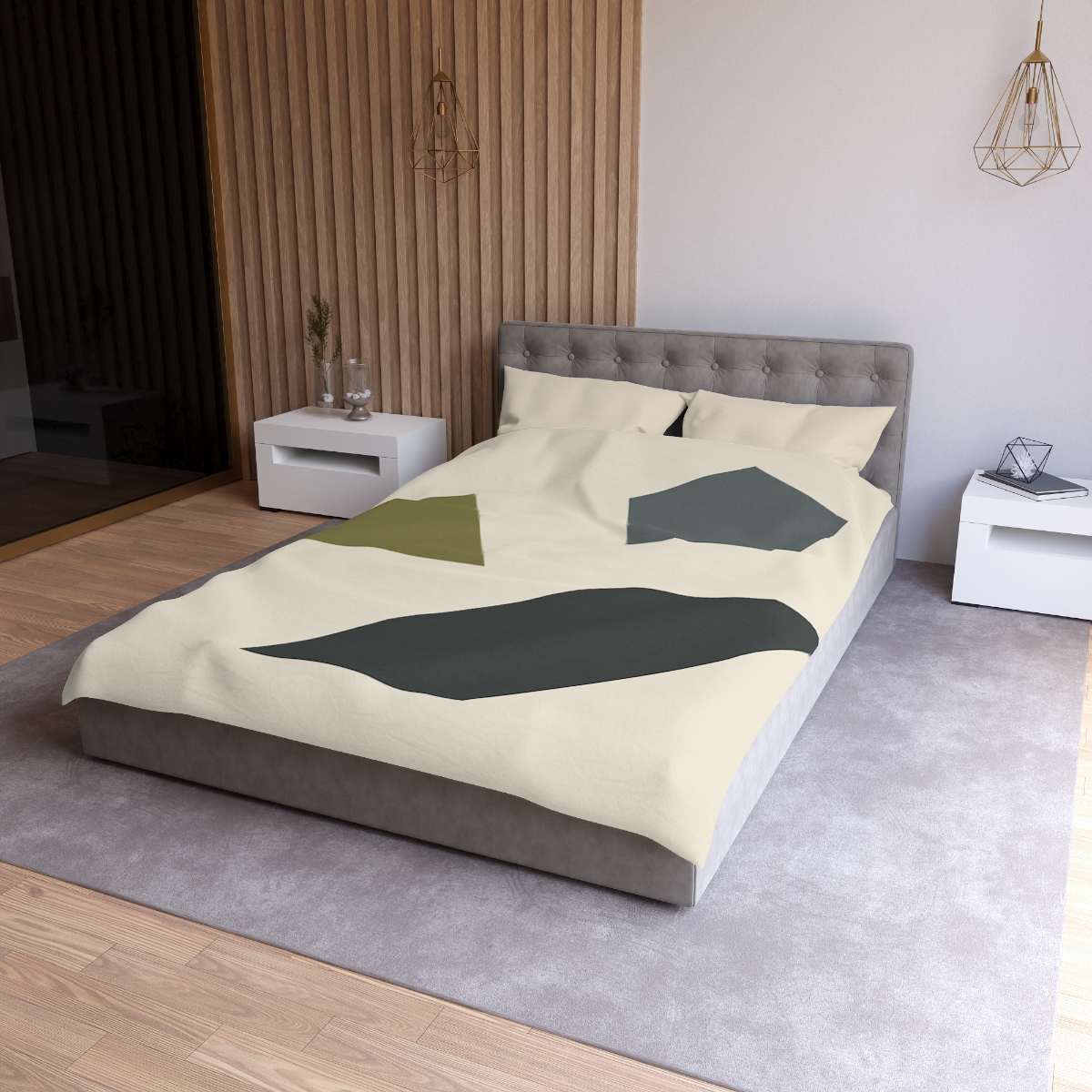 Sparse Polygon Cluster custom duvets