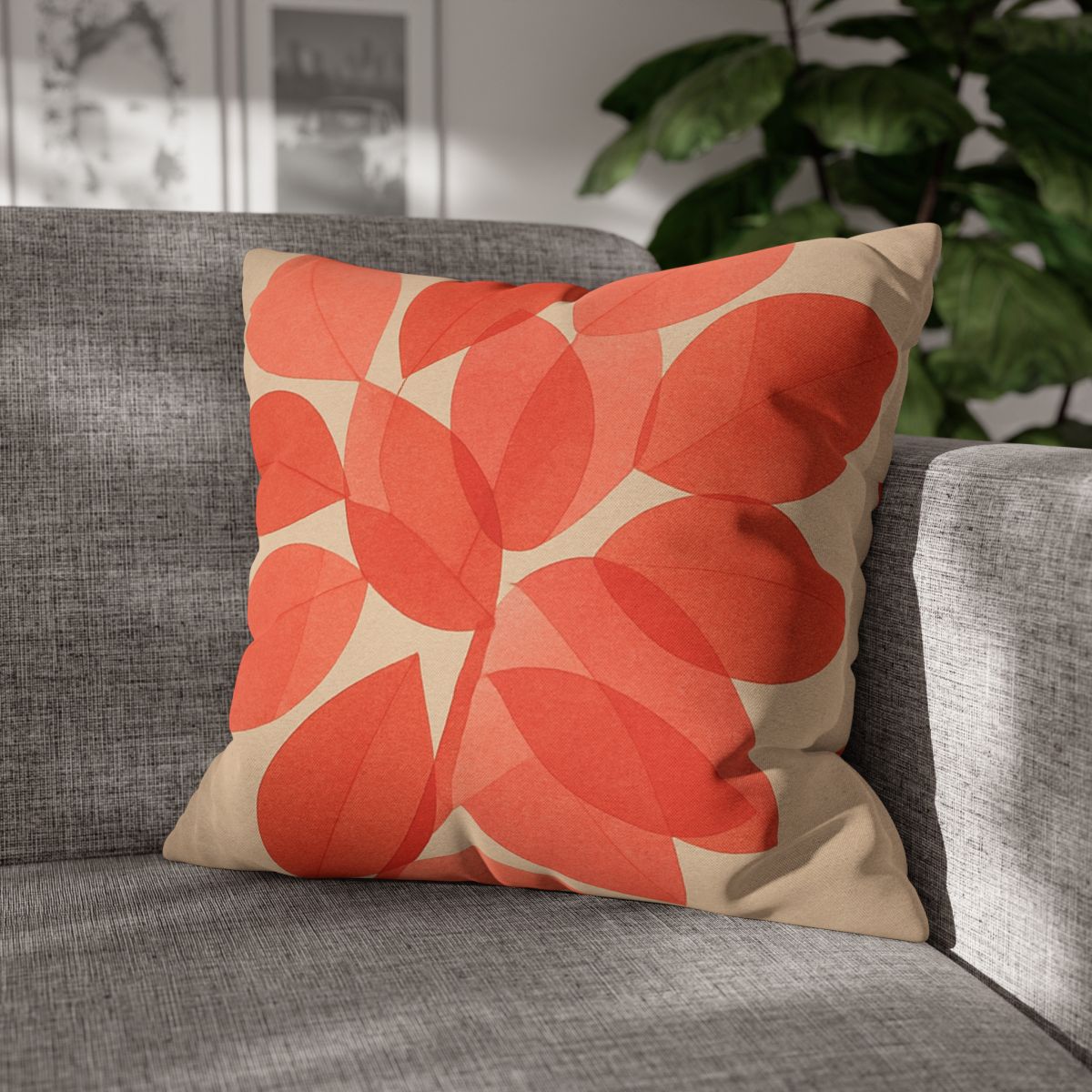 Petal Mosaic Overlay designer print pillow cases