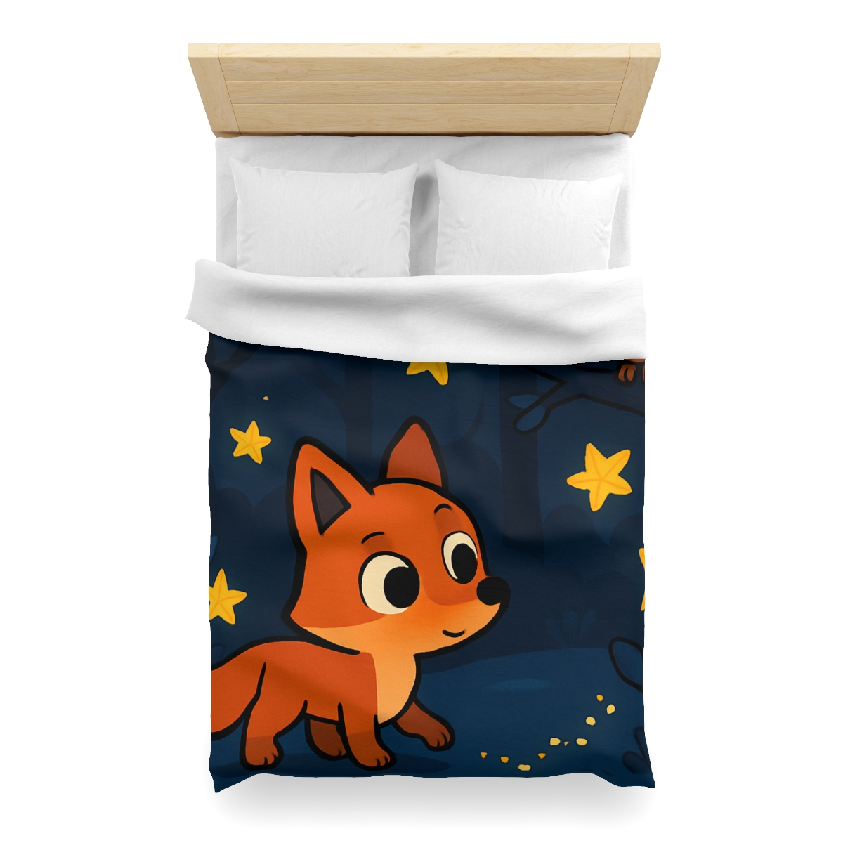 Cosmic Forest Fox trendy bedroom duvets