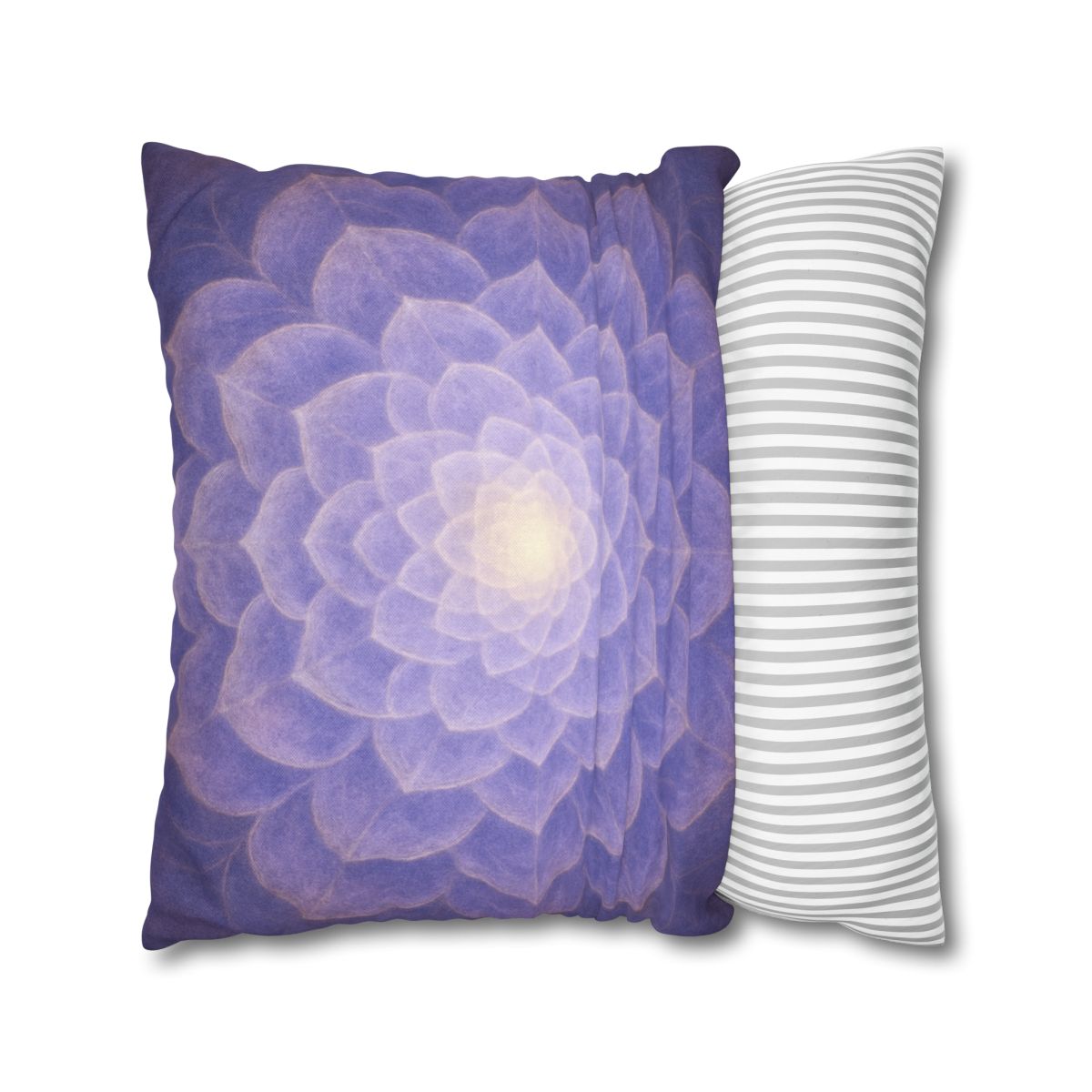 Petal Fractal Rosette soft cotton pillow cases
