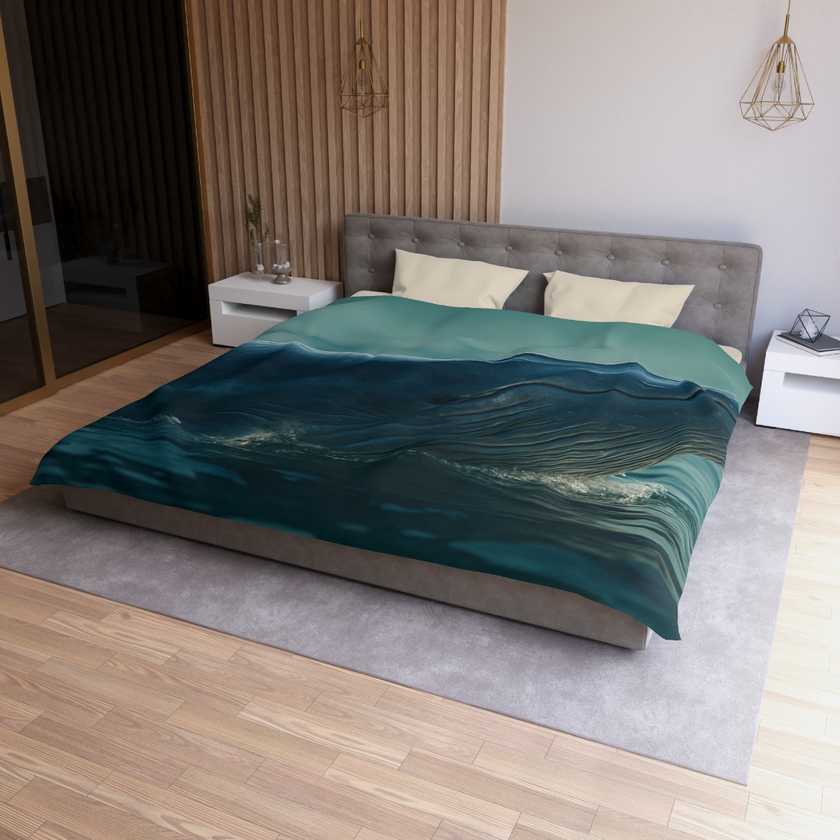 Ocean Song Blue Whale stylish duvet covers