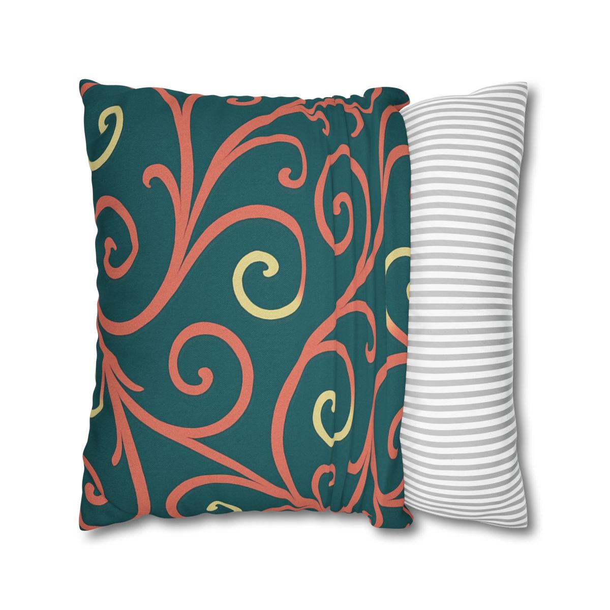 Curling Tendril Wave personalized pillow covers