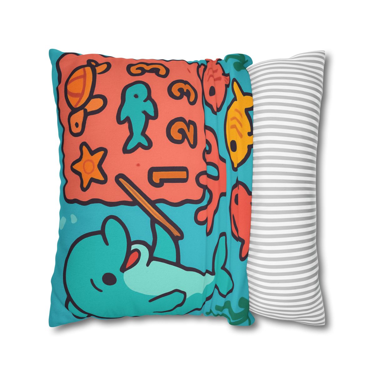 Cosmic Coral Reef Classroom soft cotton pillow cases
