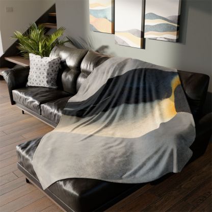 Aurora Drift Emperor Penguin unique gift blanketscustom blankets