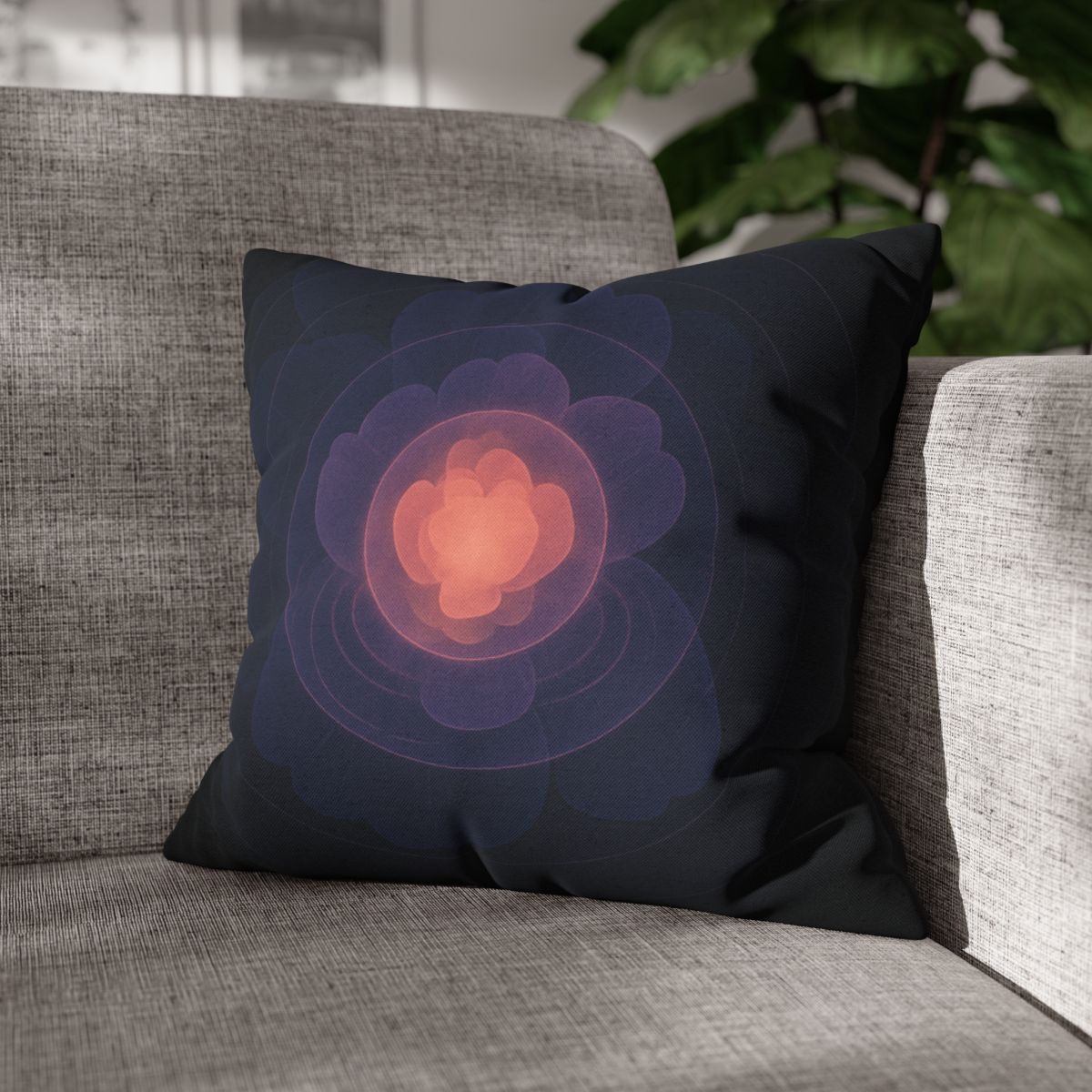 Petal Halo Interference stylish decorative pillowcases
