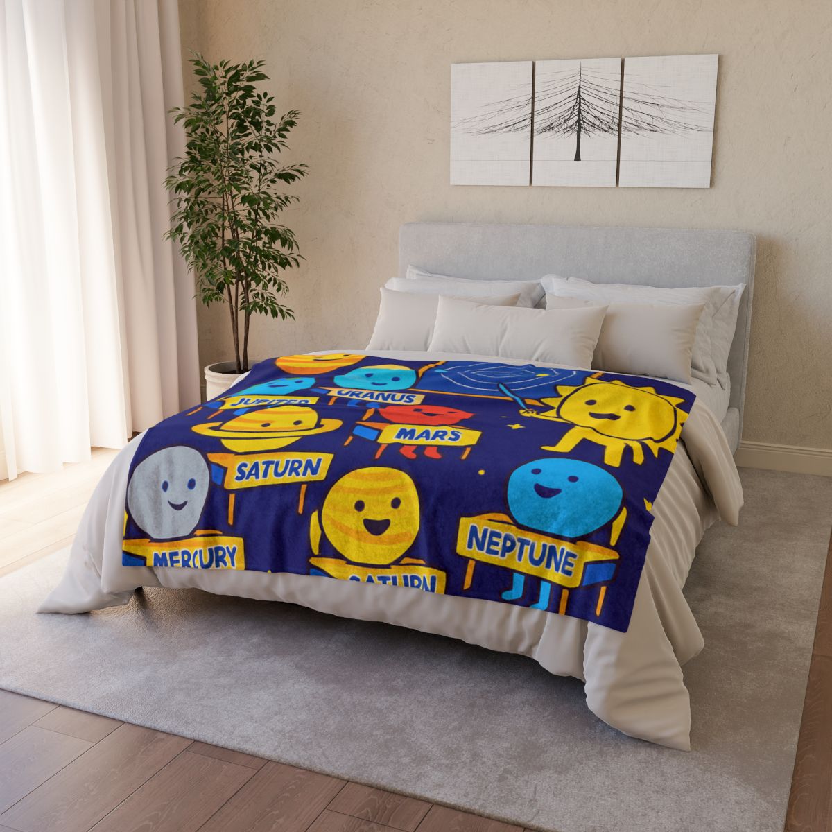 Planet School In The Sky unique gift blankets