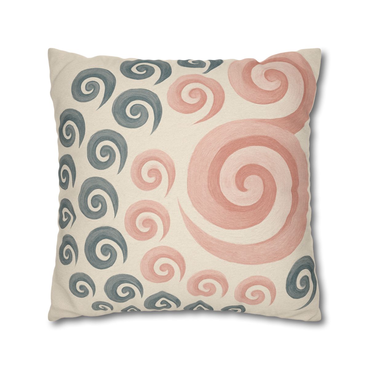 Curling Bud Spiral designer print pillow cases