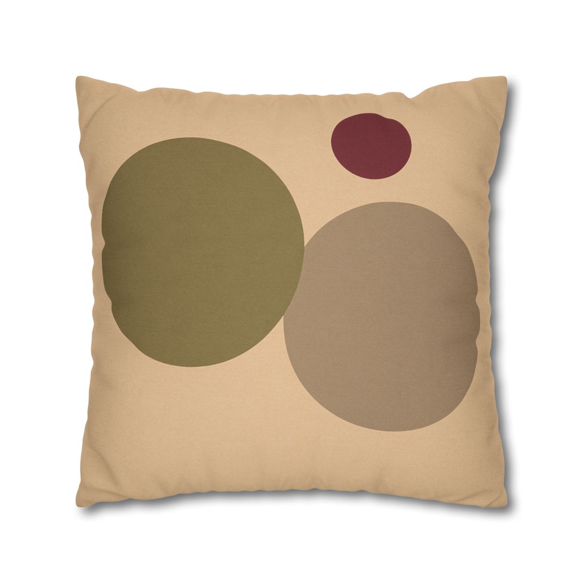 Three Circles With Shared Edge soft cotton pillow cases