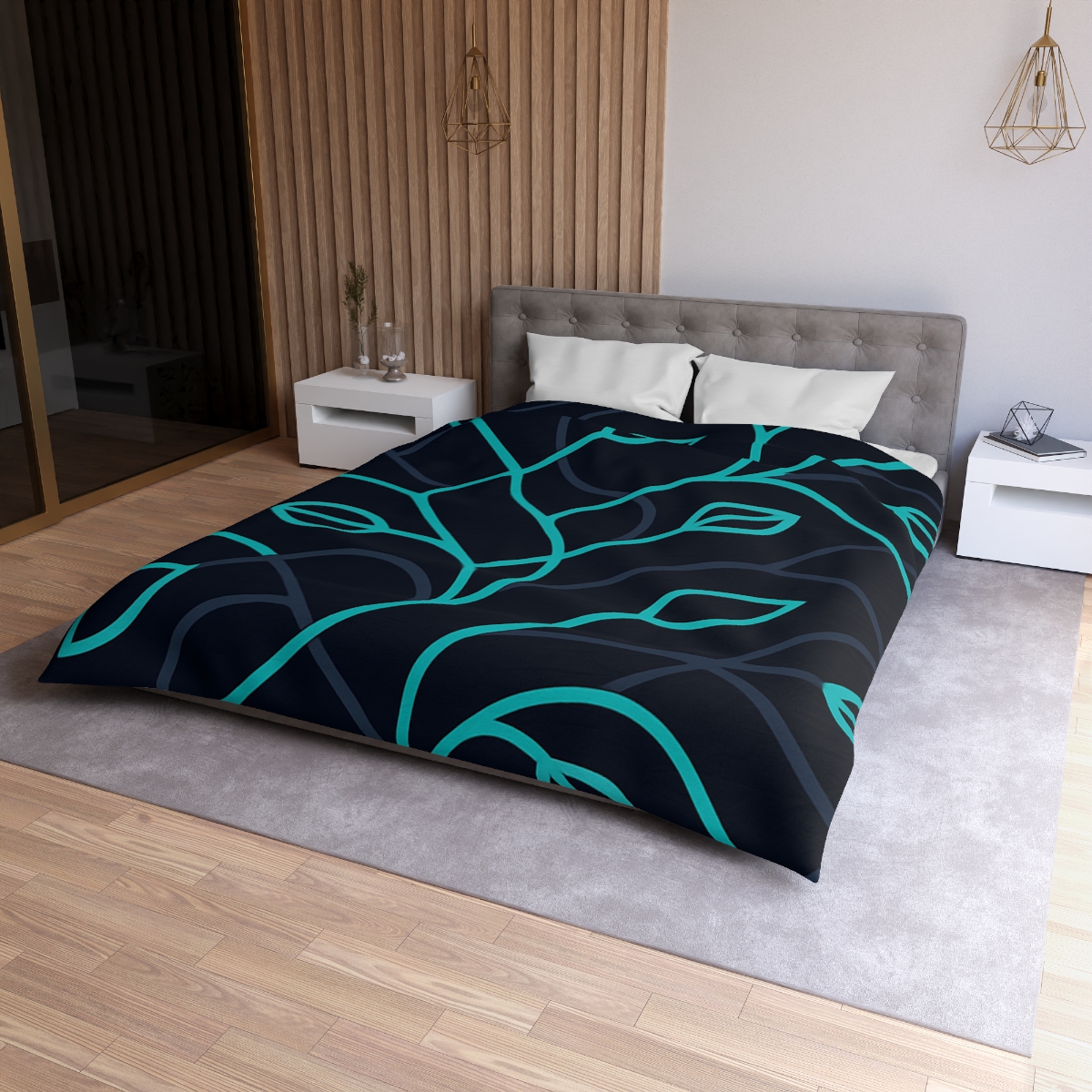 Vine Filament Circuit personalized bedding duvets