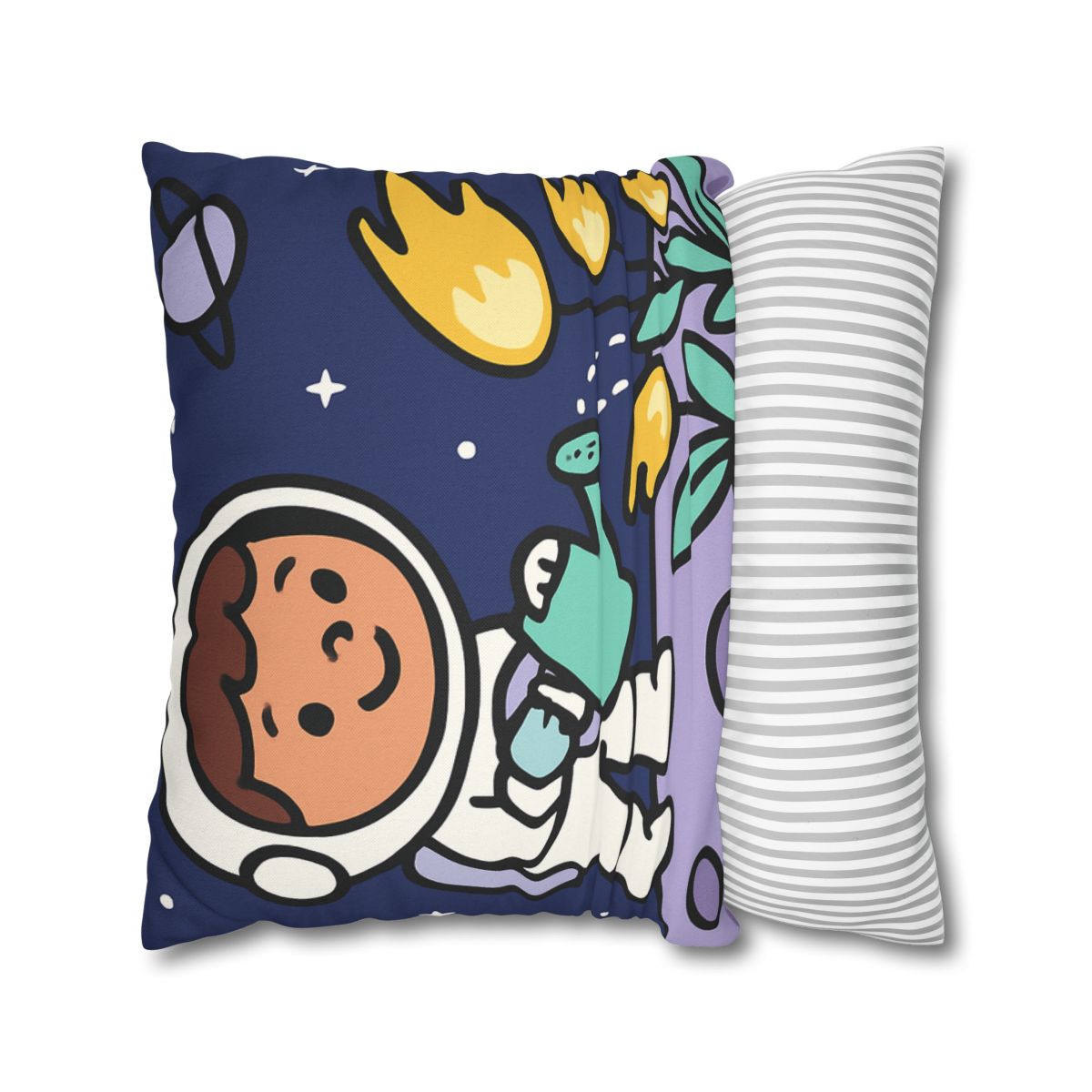 Comet Garden On Moon Meadow trendy patterned pillow cases