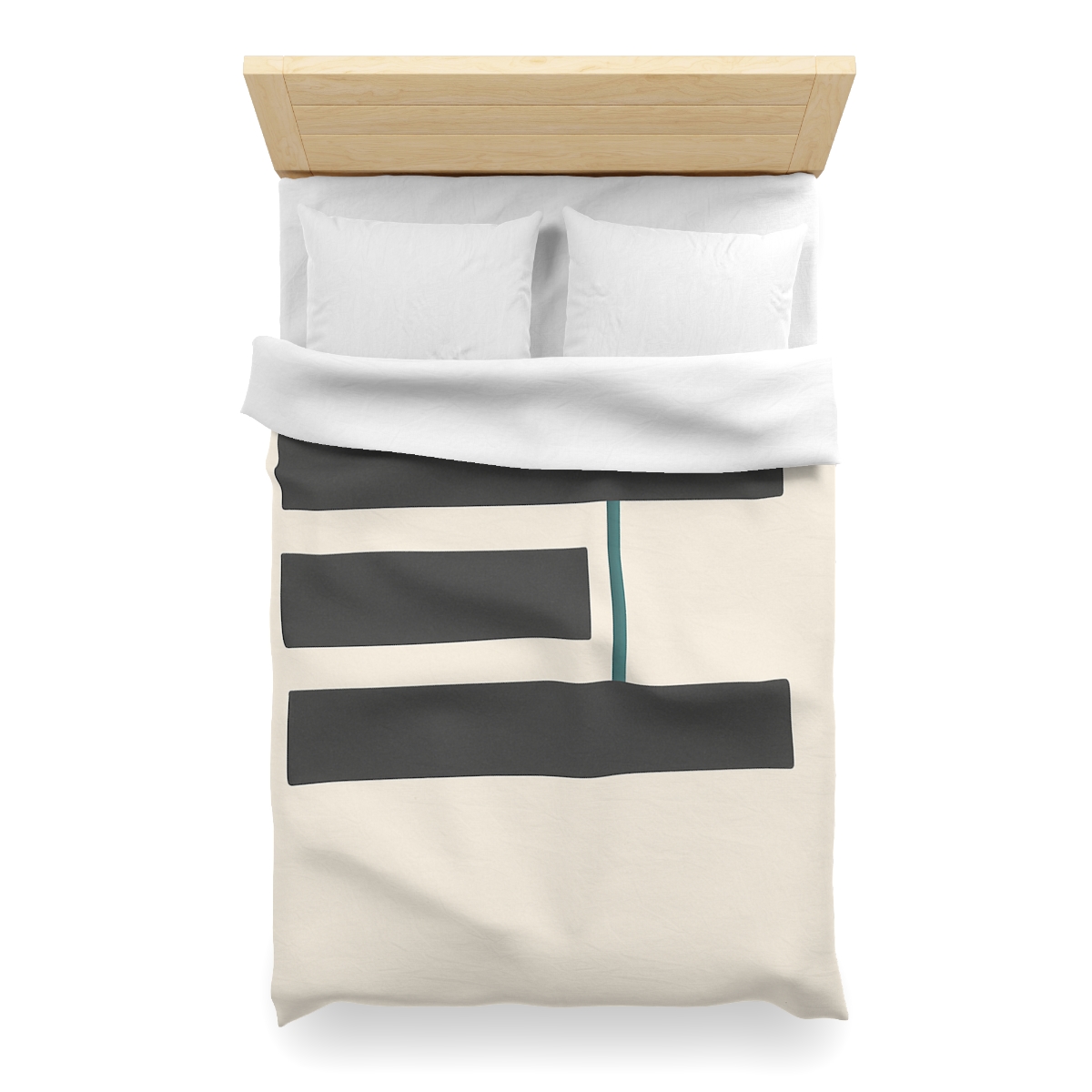 Staggered Bars With Quiet Opening designer printed duvets