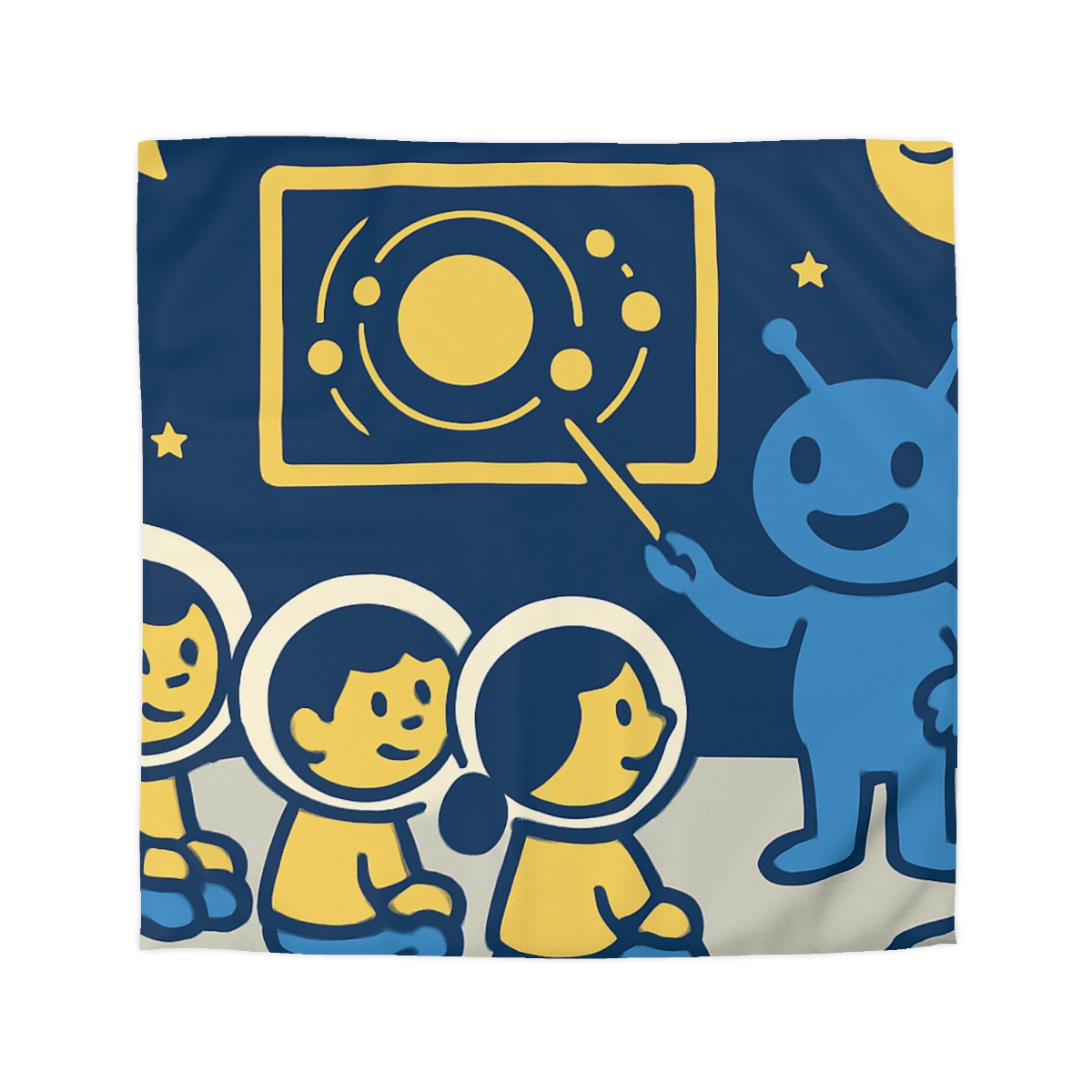 Celestial Classroom On The Moon duvets for gifts