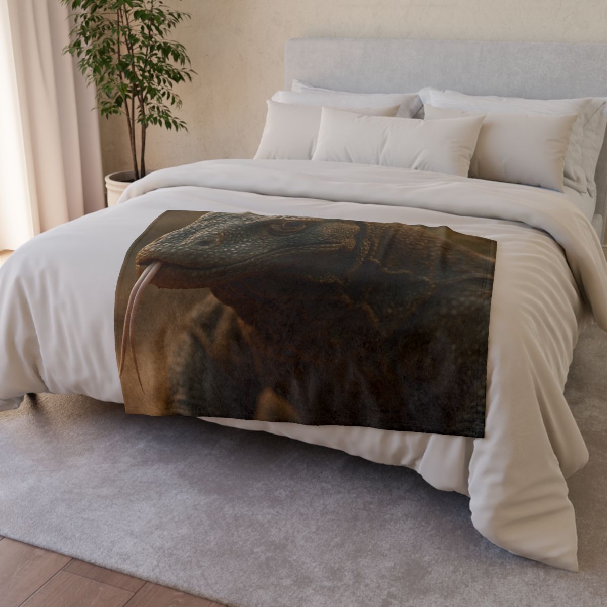 Ancient Sentinel Komodo Dragon warm winter blankets