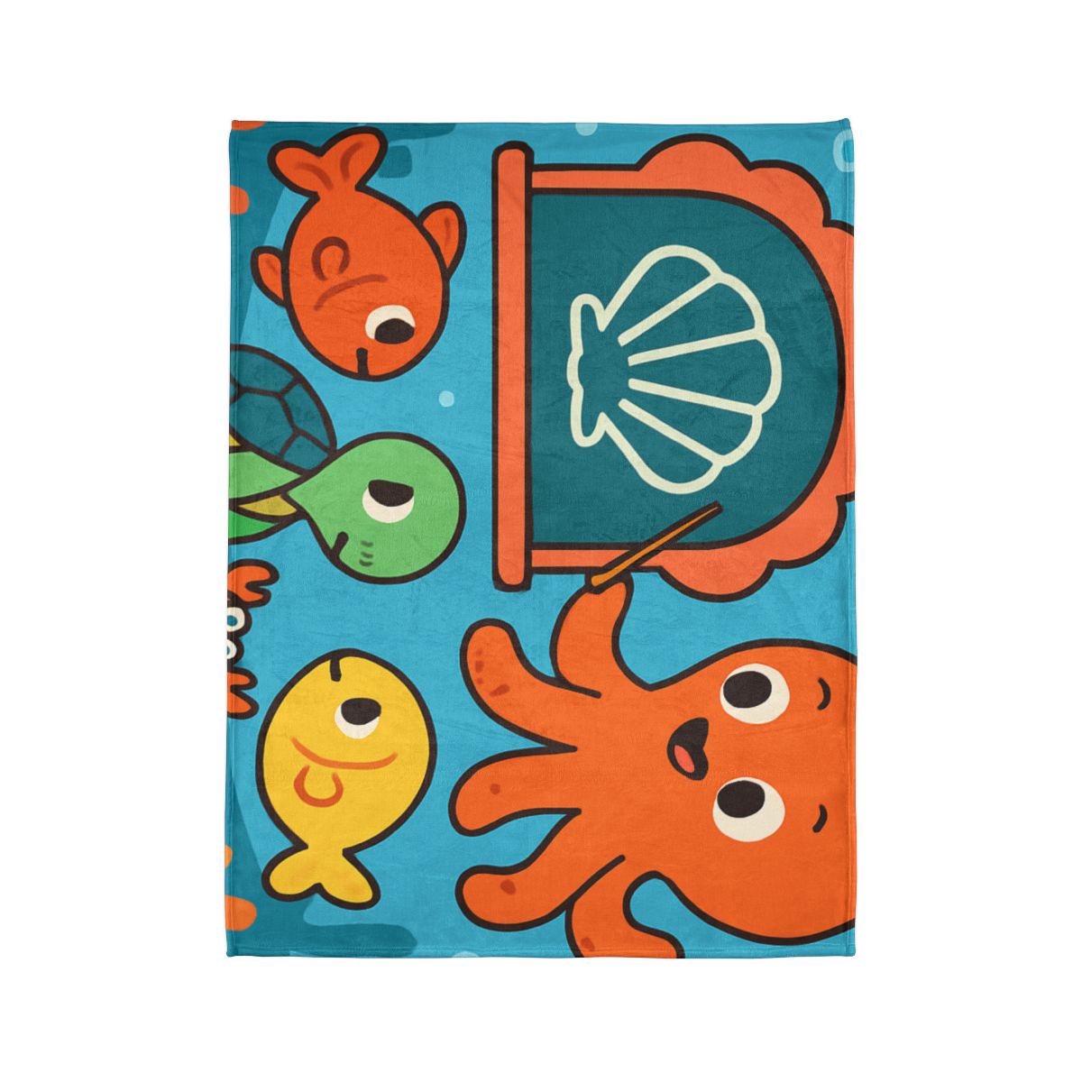 Coral Classroom Under The Sea personalized cozy blankets