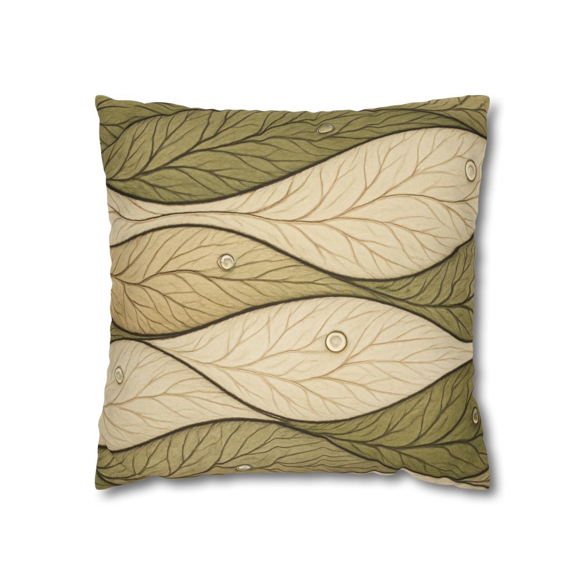 Leaf Vein Topography Waves unique gift pillow cases