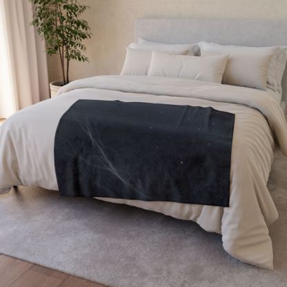 Void Silk Filament Drift designer printed blankets