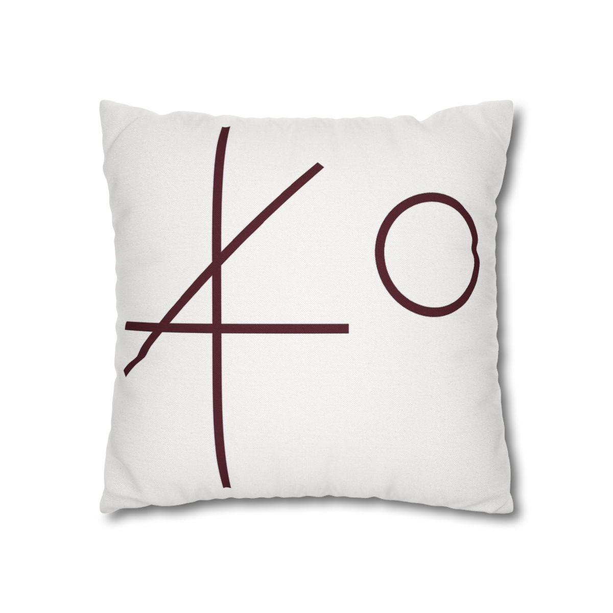 Intersecting Bar Triad With Open Circle unique gift pillow cases