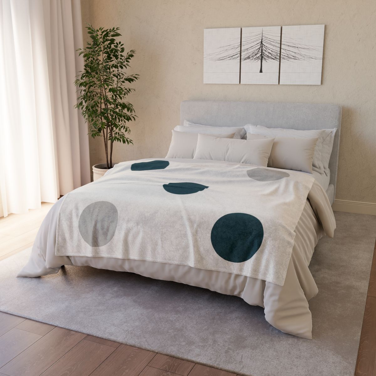 Sparse Dot Grid Rhythm stylish throw blankets