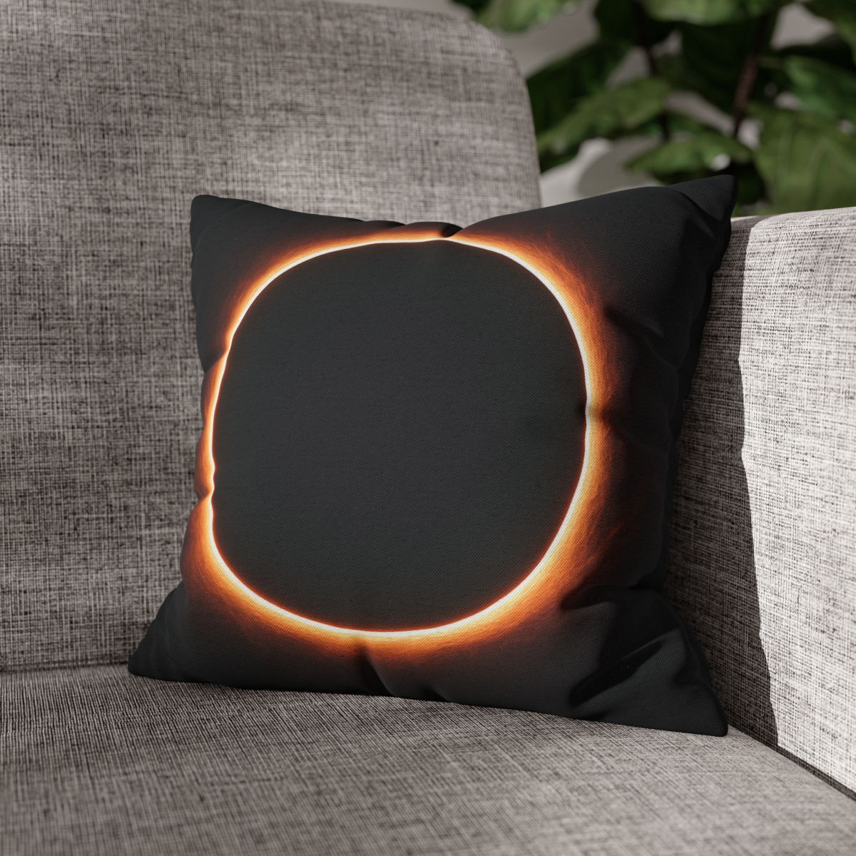 Dark Horizon Singularity Glow personalized pillow covers