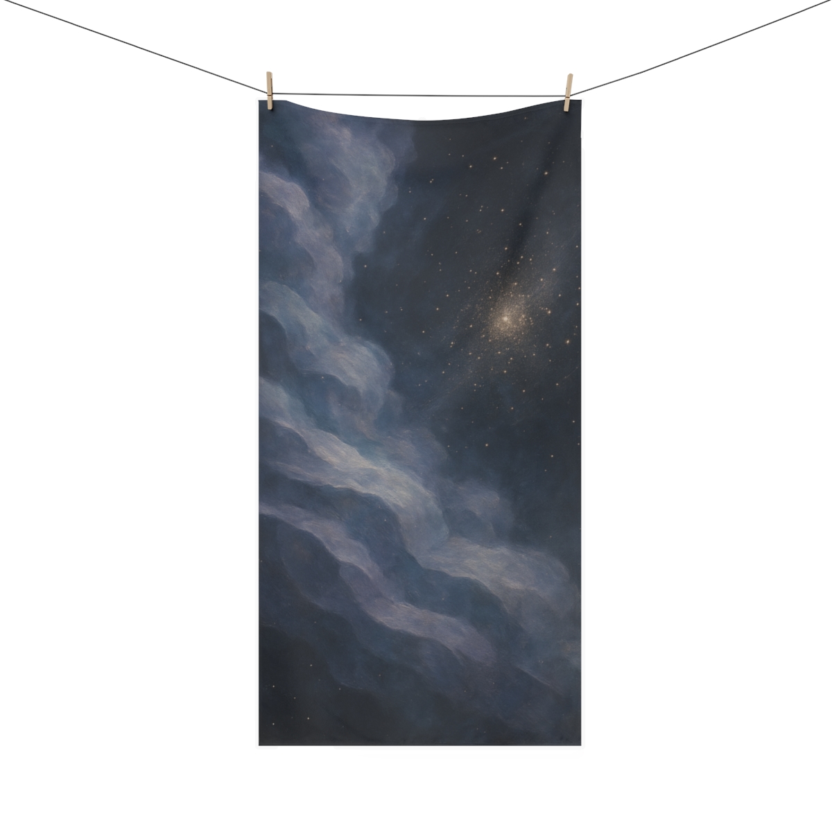 Nebula Orchid Veil custom towels