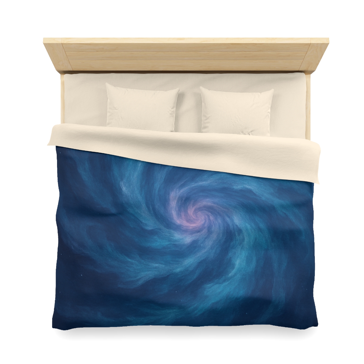 Nebula Spiral Tapestry designer printed duvets