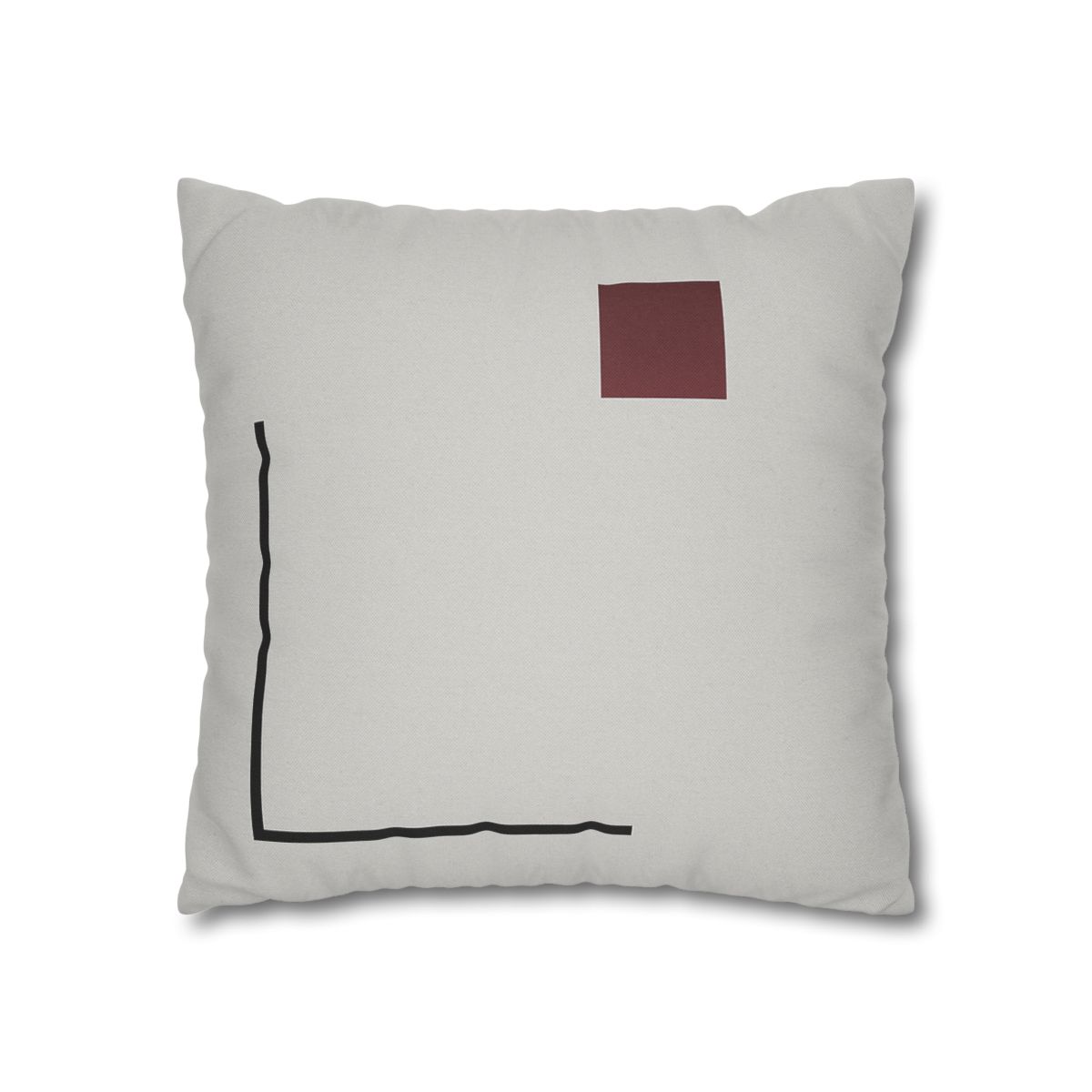 Corner Frame With Floating Square trendy patterned pillow cases