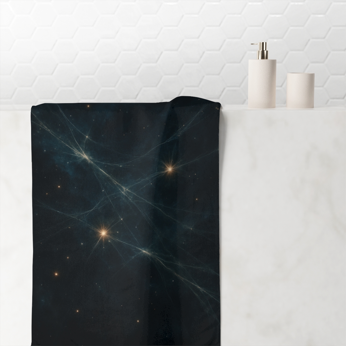 Gravitational Filament Tapestry trendy hand towels