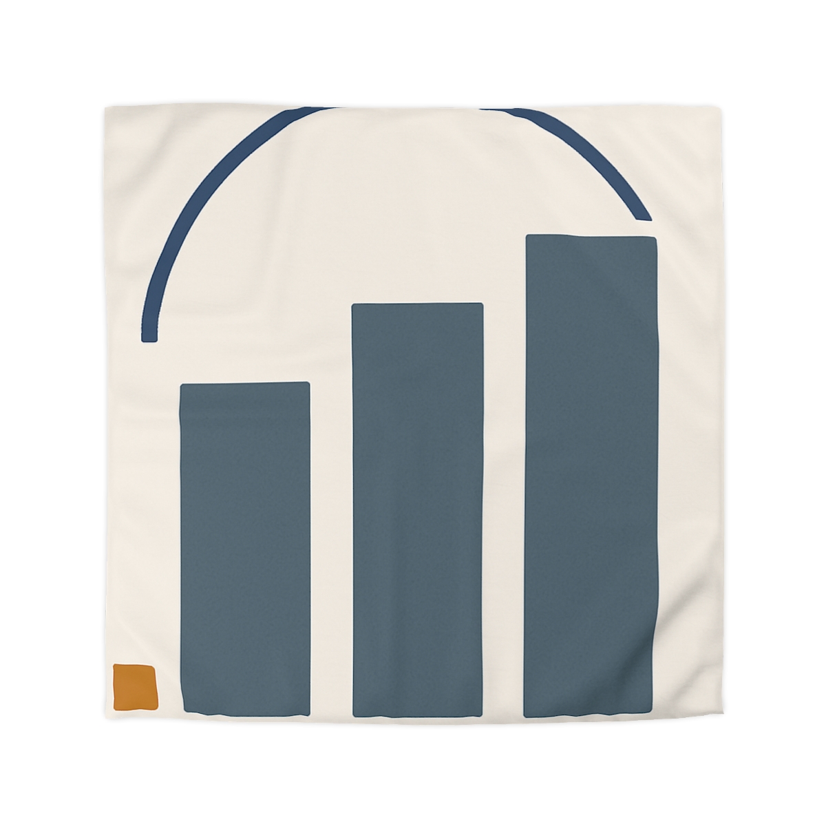 Three Bars With Hanging Arc designer printed duvets